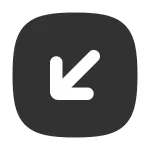 Arrow Down Left Square SVG Icon